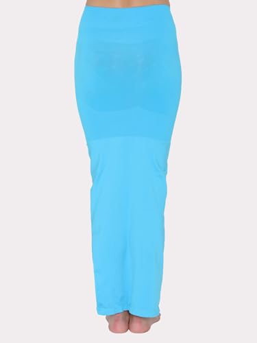 Image of Clovia Women's Petticoat Style Saree Shapewear with Side Slit in Violet