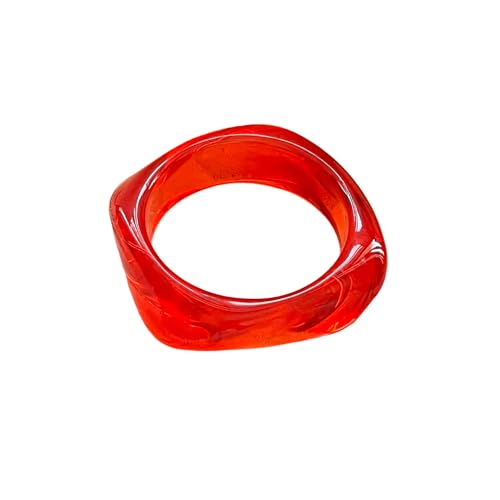 Colorful Square Acrylic Resin Bangle Bracelets Tortoiseshell Acetate Plate Wide Chunky Bracelet Vintage Irregular Geometric Chunky Plastic Wristbands Statement for Women Jewelry Gifts