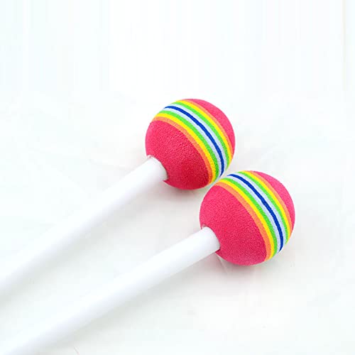 Baquetas de espuma de feltro Lollipop para tambores, baquetas de espuma, baquetas de percussão color