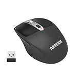 Arteck 2.4G Wireless Mouse with Nano USB Receiver Ergonomic Design Silent Clicking with Side Switch...