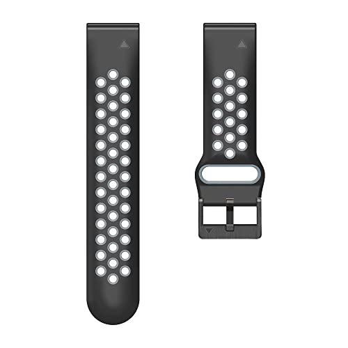 Correa de silicona para Garmin Fenix 7X抗汗防水防断裂替换表带26mm 6