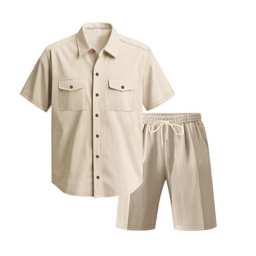 Ensemble homme jaune clair en maille légère tenue de loisirs coupe décontractée