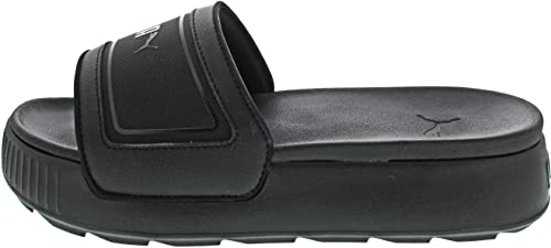 Puma Athletic/Sport Leisure Shoe Karmen Slide, Puma Black-Puma Black,...