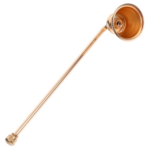 Cabilock Candle Snuffer,Candle Snuffer Extinguisher with Long Handle Iron Wick Flame Snuffer for Putting Out Candle Flame Safely Gold Candle Snuffers Accessory for Candle Lovers