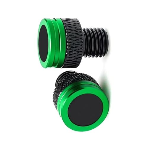 Bouchons de trous rétroviseur moto CNC vert obturateur filetage ZZR250 ZZR600