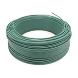 【1.6mm / 100m巻 / 緑】アースケーブル ビニル絶縁電線 IV 600V 単線 漏電 感電防止 アース線 外形 約3.2mm