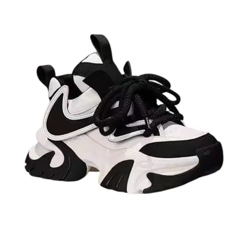 Chunky Platform Sneakers for Women & Girls 2.3-Inch Thick Sole Walking Shoes Travel & Gift