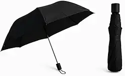 Guarda-Chuva Preto Resistente Proteção Contra Chuva Resistente ao Vento