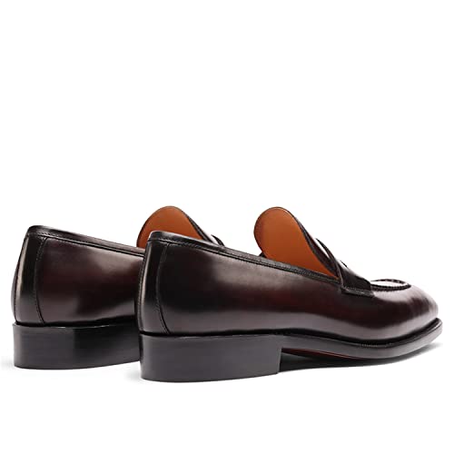 Men's Loafers & Slip-ons Leather Comfort Casual Square Toe Penny Loafers for Men4