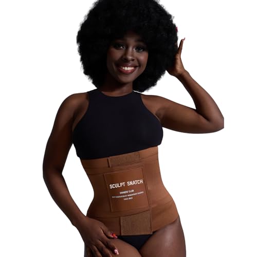 Sculpt Snatch Women's Waist Trainer Belt, Brown 6XL