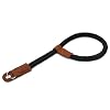 MegaGear Leather & Cotton Camera Wrist Strap - Secure Hand Grip, Adjustable Anti-Drop Hand Strap Compatible with Canon Nikon Sony DSLR SLR Cameras, Black