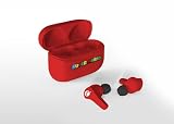 OTL Technologies Bezprzewodowy zestaw słuchawkowy Bluetooth V5.0 dla dzieci Super Mario z czerwonym etui ładującym.