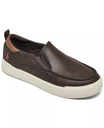 Image of Polo Kids Filip Chocolate Brown /TAN Sneaker Size 8.5 -Toddler
