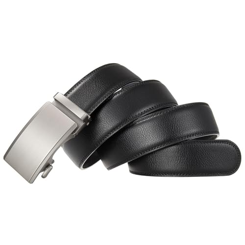 Belt for Men Leather Alloy Automatic Buckle Mens 3.5cm Width Casual3
