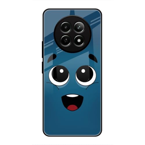 Image of SmashItUp Happy Emoji Designer Printed TPU Metal Case Mobile Back Cover for Realme 12x / Realme 12 / Realme 13 / Realme C65 / Narzo 70x (5G)