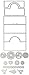 Sizzix 660719 Card Scallop Circle Stand-Ups Framelits Die Set by Stephanie Barnard (19/Pack)