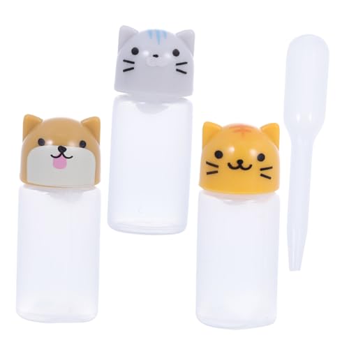 Alipis 1Set Mini Cartoon Animal Condiment Bottles Food Grade Storage Containers for Sauces Ketchup Vinegar for Home Kitchen Outdoor and Dining