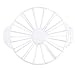 QH-Shop Divisor de Pastel Redondo Rebanador de Pastel de Plástico 14 o 16 Blanco