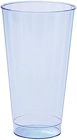 WNA CC16BRIBL240 BriteLites Tall Fluted Drinking Cups, 16 oz., Blue (Pack of 240)