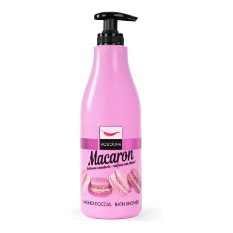 Aquolina Duschgel Macaron Rote Früchte und Mandel. Zartes und leichtes Schaumbad Cover