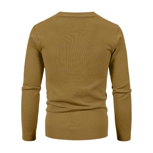 ADHOWBEW Cardigan Sweaters for Men Warm Casual Long Sleeve Big and Tall Cable Knit Fashion Sweaters3