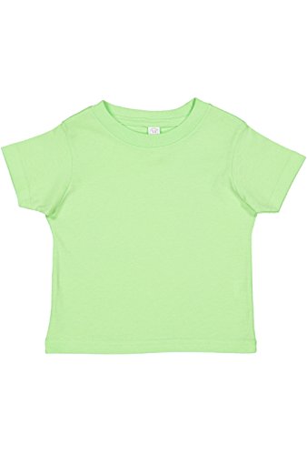 Rabbit Skins 5.5 oz Little Kid Short-Sleeve T-Shirt, 3T, Key Lime