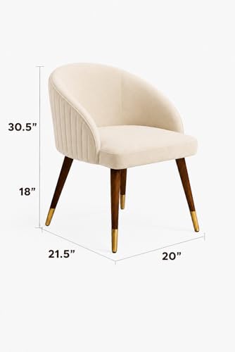 Image of WOODEN SPACE 6-Seater Wooden Dining Table Set | Nano Composite Marble Top | Solid Wood Base | Modern Dining Room Furniture with 6 Chairs (Modern Beige)