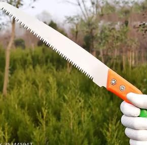 AGT Pruning Saw | Tree Pruner With Extendable Pole Fixing Slot | Hand Tools For Remove Unwanted Branches In Your Garden, Hand-powered | With Rubber Grip Handle
