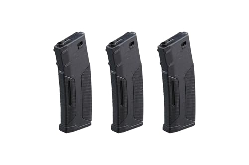 Lancer Tactical Advanced Polymer M4 Airsoft Magazine 140RD Mid Cap - 3 Pack