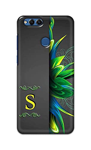 Image of Name II Initial II Letter Alphabet S Hard Back Case Cover for Honor 7X, Huawei Mate SE, BND-L21, BND-L22, BND-L24, BND-L34, BND-AL10 Back Cover -(J5) VNS2222