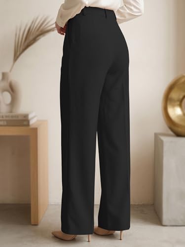 Image of GRECIILOOKS Trousers for Woman | Womens High Rise High Waist Flared Korean Style | Formal Pant for Women Office Wear| Track Pants for Womans Elegant for College & Events (Available in Plus Size)
