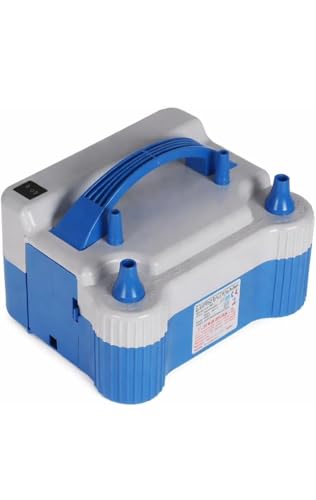 Image of High Power Electric Balloon Inflator Pump with Dual Nozzle, Balloon Blower Machine with Automatic & Manual Modes, Portable Balloon Pump for Party Decoration