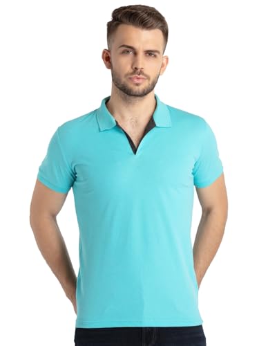 Image of Status Quo Men's Polo T-Shirt | Rich Cotton Blend | Slim Fit | All Day Comfort | Contrast Inner Placket | Polo Collar
