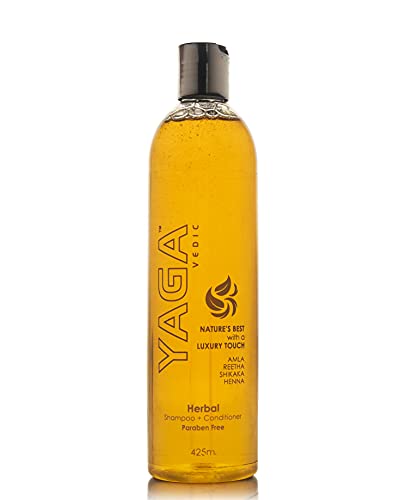 Yaga Amla, Reetha, Shikakai & Heena Shampoo For Women & Men 425 ML | Herbal Natural & Ayurvedic Shampoo Paraben Free- 425ml
