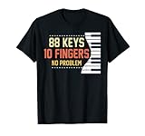Kids Piano Keys Shirt Funny Musician Music 88 Keys Gift T-Shirt