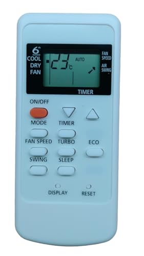 Image of Ac Remote Control Compatible For Whirlpool Ac Remote For Split & Window Ac (Model 3), White