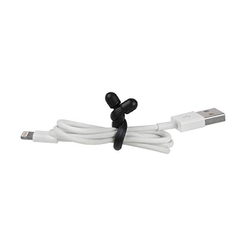 Nite Ize Gt3-4Pk-01 Gear Reusable Rubber Twist Tie, 3 In, Black, 4 Count #TOP3