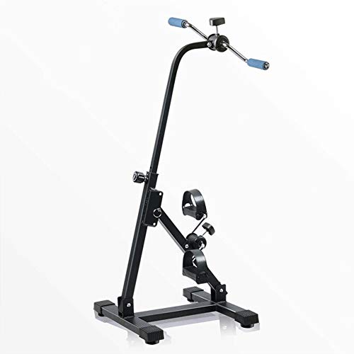 Pedaleador portátil para debajo del escritorio - Máquina para ejercitar brazos y piernas - Equipo de fitness para personas mayores - Bicicleta estática plegable - Para piernas, brazos y rodillas
