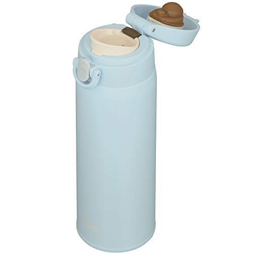 Image of Thermos JOF-500 DTB Water Bottle, Vacuum Insulated Travel Mug, 16.9 fl oz (0.5 L), Dusty Blue, 16.9 fl oz (500 ml)