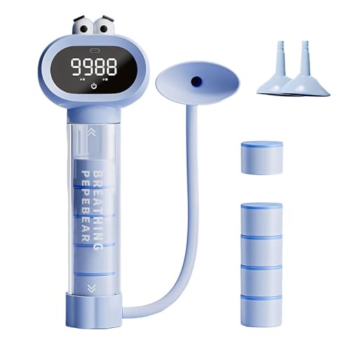 Elíptica Eléctrica, Modo Manual y Automático, Espirómetro Portátil Equipo De Entrenamiento Pantalla LED, Mando a Distancia, 10 Velocidades, Pedaleo Bidireccional, Silencioso, Antideslizante, Hogar y