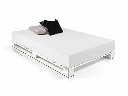 DydayaHome Paletienda - Somier de 105 para Cama de 1.05 cm - Somier de Madera de palets Juvenil, Individual- soporta hasta 550 kg, 105 x 190 x 15 cm