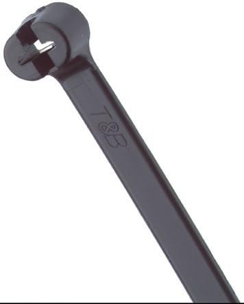 T&B TY28MX CABLE TIE 50LB 14" UV BLK 2-PC