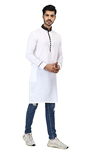 Image of Leriya Fashion Men's Slub Cotton pathan Suit Kurta