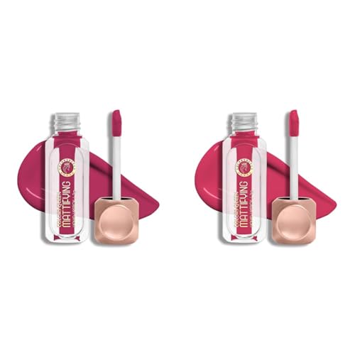 Image of Colors Queen Mattifying Liquid Lipstick for Women Combo Pack of 2 | Long Lasting Liquid Matte Lipstick | Transfer Proof & Waterproof Lipstick Enriched with Vitamin E