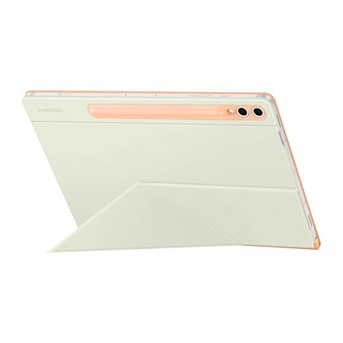 Image of SAMSUNG Galaxy S10+ | Tab S9+ | S9FE+ Smart Book Cover, Tablet Protection Case, Portrait and Landscape Modes, Detachable Platform, Auto Screen On /Off, US Version, Orange