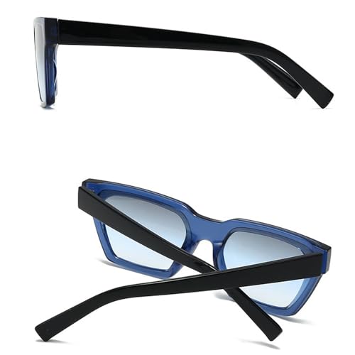 Retro Cat Eye Sunglasses for Women Men Trendy Oversized Square Sun Glasses 90s Vintage Shades3