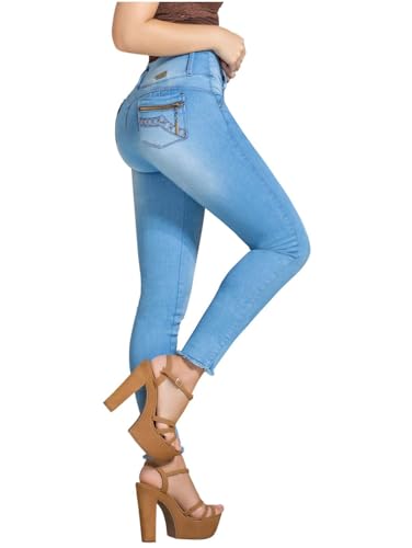 LT.ROSE High Waist Butt Lifting Jeans Bundle | Blue & Black Jean Size 9 Comfort