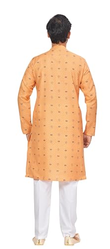 Image of Studio Shringaar Men's Cotton Relaxed Fit Straight Kurta