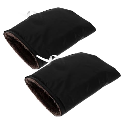 YARNOW Lot de 2 Manchons de Guidon Chauds et Imperméables pour Moto et Scooter Protège-Mains Coupe-Vent D’Hiver Compatibles Quad et Motoneige Accessoires...