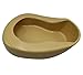 Heavy Duty Comfortable Plastic Pontoon Style Gold Bedpan for Adults Elderly Bedridden Patients (Pack of 2)